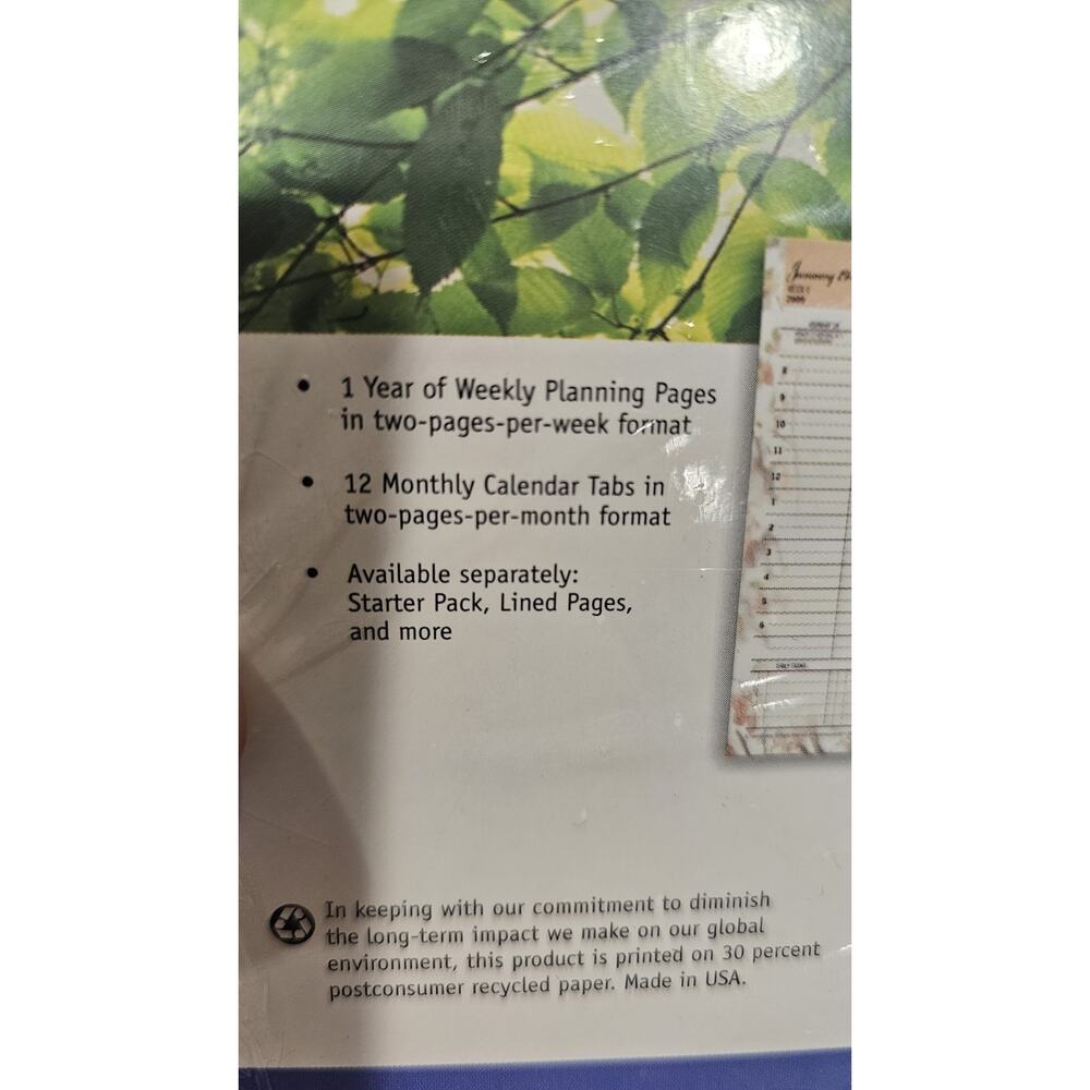 Franklin Covey Compact Size Yearly Planner Page 2 Pages/week NIP 2009 2026 Dates - Picture 2 of 6